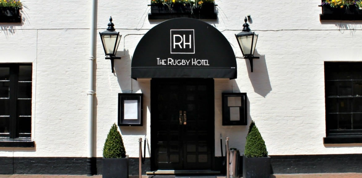 The front of The Rugby Hotel